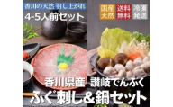讃岐でんぶく　ふぐ刺し・鍋４～５人前セット（冷凍）【C-2】