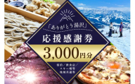 「ありがとう湯沢」応援感謝券【3,000円分】