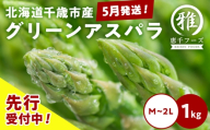 【2027年春発送】グリーンアスパラ 1kg M～2L