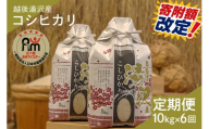 令和7年産【白米10kg/6回定期便】「五つ星お米マイスター」の精米 10kg(5kg×2)×6【湯沢産コシヒカリ】