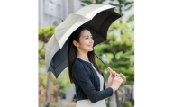 ロサブラン[日傘]ミドル コンビアーチ[55cm][グレージュ×アイボリー] | 100% 完全遮光 晴雨兼用 Rose blanc 傘 カサ uvカット 遮光 遮熱 涼感 紫外線対策 1級遮光 ファッション レディース メンズ ファッション おしゃれ 小物 ギフト プレゼント