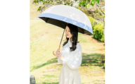 ロサブラン[日傘]ラージ コンビ[60cm] [アイボリー×シエルブルー] | 100% 完全遮光 晴雨兼用 Rose blanc 傘 カサ uvカット 遮光 遮熱 涼感 紫外線対策 1級遮光 ファッション レディース メンズ ファッション おしゃれ 小物 ギフト プレゼント 母の日