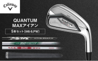 QUANTUM MAX アイアン 5本セット(I#6-9,PW)ゴルフ クラブ ゴルフクラブ キャロウェイ プレゼント 贈り物 千葉県 柏市[N.S.PRO 950GH neo(S)] 0594