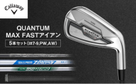 QUANTUM MAX FASTアイアン 5本セット(I#7-9,PW,AW)ゴルフ クラブ ゴルフクラブ キャロウェイ プレゼント 贈り物 千葉県 柏市[N.S.PRO 950GH neo(S)] 0593