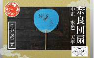 奈良団扇 中正 天平 化粧箱入り 水色 うちわ 奈良うちわ ハンディーファン 奈良 奈良市 奈良県 奈良町 池田含香堂 伝統工芸品 手作り 日本製 ギフト 贈り物 プレゼント 夏 15-113