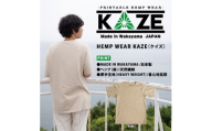 N371　ＫＡＺＥ（ケイズ）麻素材　Ｔシャツ　キナリ