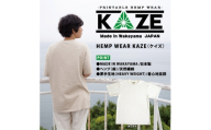 N372　ＫＡＺＥ（ケイズ）麻素材　Ｔシャツ　ホワイト