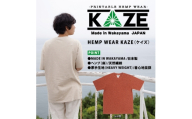 N376　ＫＡＺＥ（ケイズ）麻素材　Ｔシャツ　レンガ