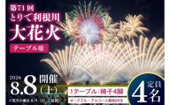 第71回とりで利根川大花火テーブル席 | 茨城県 取手市 ふるさと納税 花火大会 花火 席 オードブル・アルコール飲料つき（AU004）