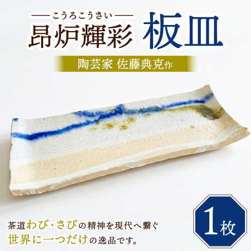 【SDGs】陶芸家 佐藤典克作 昂炉輝彩 板皿 2656624 - 神奈川県相模原市