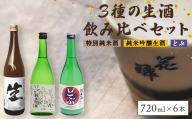 3種の生酒 飲み比べセット(720ml×6本) | 花酔酒造 純米吟醸生酒 活性純米酒 どぶ 特別純米酒 日本酒 清酒
