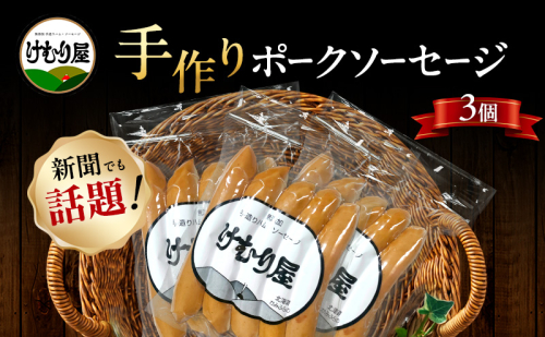 【新聞で紹介されました】 ポークソーセージ (5本入り120g)×3P ポーク 加工肉 お肉 肉 豚肉 北海道 上富良野町 2658492 - 北海道上富良野町