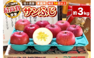 【26年11月～発送】りんご サンふじ【家庭用】約3kg【りんご品評会最高賞】糖度14度以上保証 青森県 弘前市 [青森県産 産地直送 高糖度 甘い アップル おいしい 果実 果物 赤色 美味]