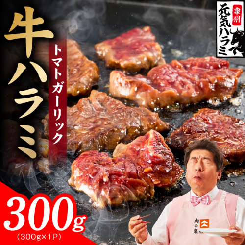 【新登場】トマトガーリック 牛ハラミ 300g【お試し 牛肉 はらみ 小分け 焼肉 お弁当 BBQ 訳あり ワケアリ わけあり サイズ不揃い 規格外 TVで話題】 005A811 2659142 - 大阪府泉佐野市
