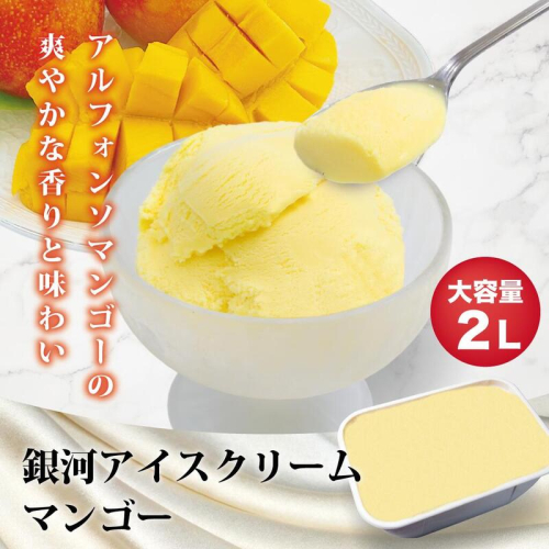 銀河アイス 業務用2リットル マンゴー 2659604 - 奈良県大和郡山市