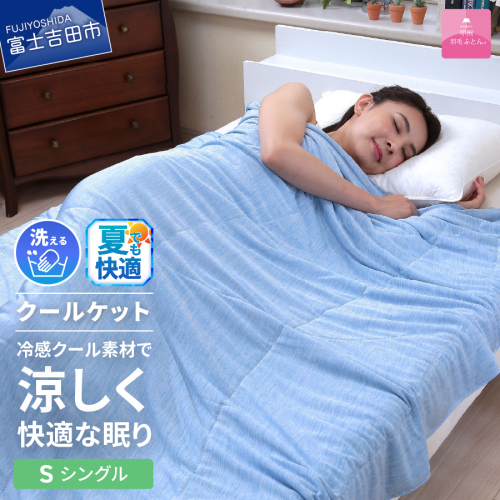 【甲州羽毛ふとん】冷感ダブルアイスクールケット（シングル） 2660165 - 山梨県富士吉田市