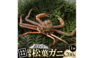 ＜先行予約＞鳥取県産 訳あり 活 松葉がに 700g×1杯(中村商店)2027年1月末より順次発送【1692916】