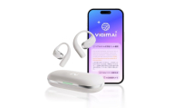 viaim OpenNote (グレー) 耳をふさがずに装着できるオープンイヤー型次世代AIイヤホン [1324]