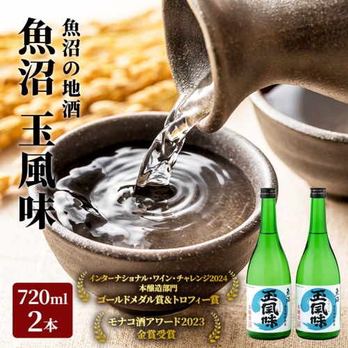 【IWC2024 ゴールドメダル&トロフィー受賞酒】魚沼 玉風味 720ml 2本 セット  2661779 - 新潟県魚沼市