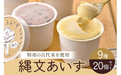 [No.5895-0740]縄文あいす 20個 セット アイス アイスクリーム 広島 安芸高田市 2662309 - 広島県安芸高田市