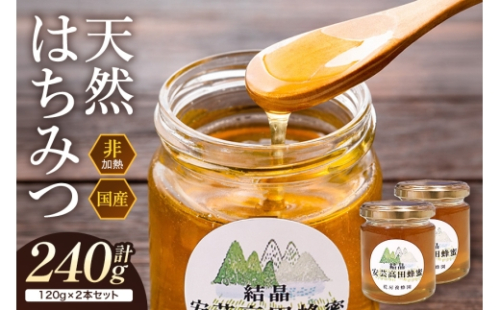 [No.5895-0617]はちみつ 安芸高田はちみつ 120g×2本セット ハチミツ 蜂蜜 2662383 - 広島県安芸高田市
