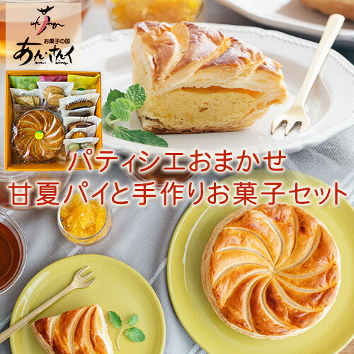 ケーキ パティシエおまかせ 甘夏パイと手作りお菓子セット クッキー マドレーヌ ラスク パウンドケーキ 甘夏 パイ お菓子 スイーツ 贈り物 のし対応 ギフトお菓子の国 あん・さんく《30日以内に出荷予定(土日祝除く)》 2662969 - 熊本県津奈木町