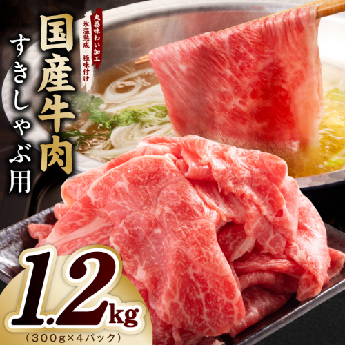 国産牛肉 すきしゃぶ用 1.2kg【氷温熟成×極味付け 小分け 300g×4P 薄切り スライス すき焼き しゃぶしゃぶ 訳あり サイズ不揃い】 mrz0473 2663885 - 大阪府泉佐野市