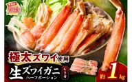 生ズワイガニむき身 ハーフポーション 約1kg【ふるさと納税3.0】【087D-112】