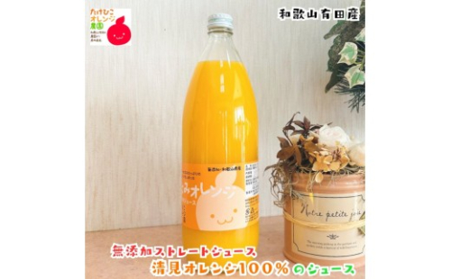 【数量限定】清見オレンジ100%のジュース(無添加ストレート)　1,000ml×1本 ［MS158］ 2663929 - 和歌山県那智勝浦町