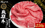 【9月発送】 飛騨牛 肩ロース スライス 250g A5 A4 A5等級 A4等級 すき焼き しゃぶしゃぶ 国産 牛 冷凍 和牛 牛肉 カタロース かた ロース 肩ロース 豪華 ギフト 贈答 にく お肉 肉 東白川村 岐阜 飛騨 贅沢 霜降り 赤身 肉のひぐち