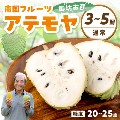 御坊市産 南国フルーツ アテモヤ 3～5個入り（1kg程度）≪先行予約≫2026年10月中旬頃から順次発送予定 2666527 - 和歌山県御坊市