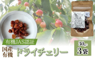 【国産有機】ドライチェリー 30g×3袋 ALPEL011