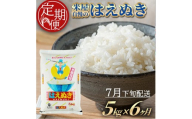 7月下旬発送開始/[6回定期便][精米]米屋自慢のはえぬき 5kg×6回(計30kg) TO