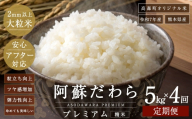 阿蘇だわらプレミアム米 精米 5kg × 1袋 お米 米 こめ コメ 白米 白飯 飯 ご飯 おにぎり 国産 熊本県産 大粒 粒立ち 食感 定期 定期配送 【4ヶ月定期便】