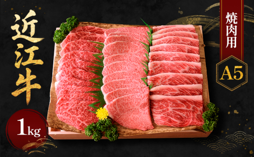 近江牛Ａ５焼肉1kg 牛肉 バーベキュー  26721 - 滋賀県甲良町