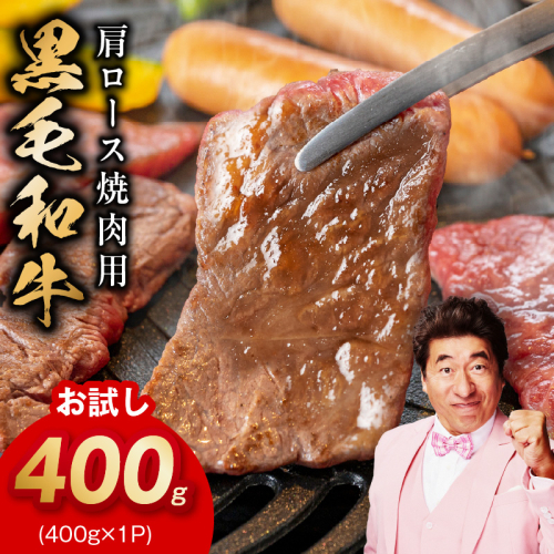 【お試し】黒毛和牛 焼肉用 400g【スピード発送 氷温熟成×特製ダレ 肩ロース 400g×1P 訳あり サイズ不揃い 焼肉 BBQ バーベキュー 人気】 mrz0489 2672500 - 大阪府泉佐野市