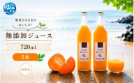 有田みかん 100% ジュース 720ml×2本【ikd100-mik720-2A】