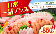 ハムセット 850g （ロースハム150g フランク300g あらびきウインナー400g ）大村市 おおむら夢ファームシュシュ/ ロースハム フランク ウインナー [ACAA493]