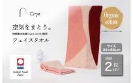 (今治タオルブランド認定品) Citya フェイスタオル 2枚 (Elegant) [I003970FT2EL] 今治タオル タオル フェイスタオル 今治フェイスタオル 毛羽落ち 吸水 ふわふわ 超無撚糸 スーパーゼロ ギフト ギフトセット お祝い 贈り物 日本製 プレーリードッグ