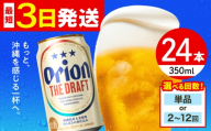 オリオン ザ・ドラフト 350ml×24缶 [全2回定期便] ビール 地ビール 麦酒 びーる beer Beer お酒 さけ おさけ 缶ビール ご当地ビール びーる 麦 ギフト 贈り物 プレゼント 人気 おすすめ お取り寄せ 宅飲み 乾杯 BBQ 晩酌 350 24 送料無料 沖縄県 沖縄市