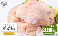 鹿児島県産若鶏ムネ不定貫 計3.8〜3.86kg(300～386g×12～14P) 鶏肉 とり肉 鳥肉 鶏ムネ肉 若鶏 真空 真空パック 保存 個包装 唐揚げ 煮物 鍋 おかず お弁当 a2-132
