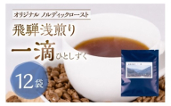 ノルディックロースト 飛騨浅煎り 一滴×12袋 (コーヒーバッグ) | 少量焙煎 煎りたて 久々野 飛騨 高山 コーヒー スペシャルティコーヒー パッセイオ農園 サードウェーブコーヒー あそびばコーヒー栄徳屋