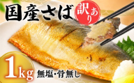 【7営業日以内発送】 訳あり さばフィーレ 1kg ( 1kg × 1袋 )
