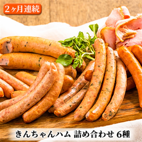 きんちゃんハム 詰め合わせ 2ヶ月連続お届け お肉 ソーセージ 定期便  2680205 - 新潟県魚沼市