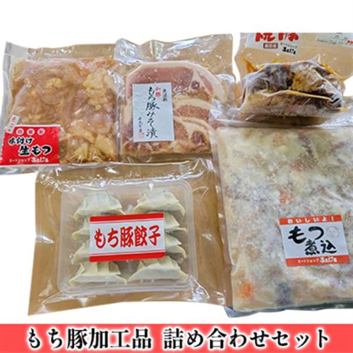 味付け 生モツ等 もち豚 加工品 詰め合わせ セット お肉 豚肉 ロース 惣菜 冷凍 餃子 もつ 2680211 - 新潟県魚沼市