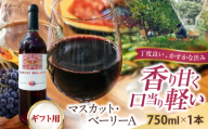【贈答用】マスカット・ベーリーA　1本 750ml 赤ワイン 国産 島根県雲南市/有限会社奥出雲葡萄園 [AICS125]
