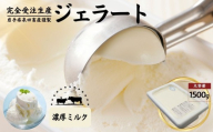泉田畜産謹製 本格ジェラート 濃厚ミルク味 大容量 1.5kg / 選べる 4フレーバー ジェラート ミルク バニラ アイス スイーツ デザート 受注生産 一貫生産 贈答品 ギフト ふるさと納税 送料無料[#0154-01]