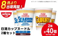 日清 ヌードル2種セット シーフードヌードル・カレーヌードル各20食 ラーメン 麺 即席麺 麺類 カップ麺 インスタント カップラーメン