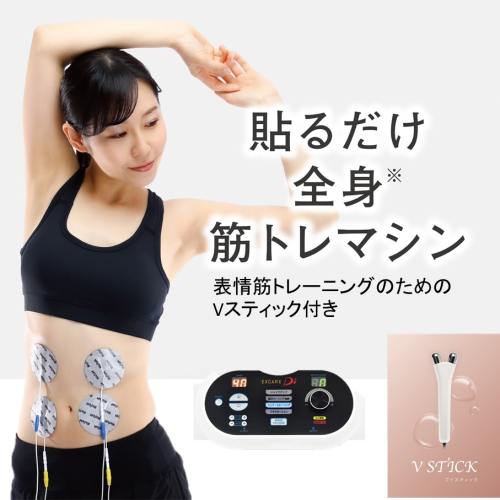 【お腹から表情筋までトレーニング！楽トレセット】 複合高周波EMS Di（ディーアイ）＆V STICK（ブイスティック）_2167R-2 2683227 - 大分県国東市