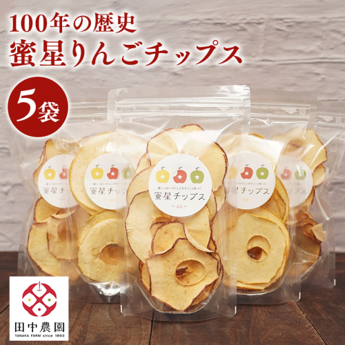 【12月中旬～発送】 蜜星りんごチップス 5袋セット 25g×5 青森県産 りんごチップス 無添加 油不使用 天日海塩仕立て 旬のりんご使用 自然派おやつ ドライフルーツ 平川市【hi-0039-011】 2684100 - 青森県平川市